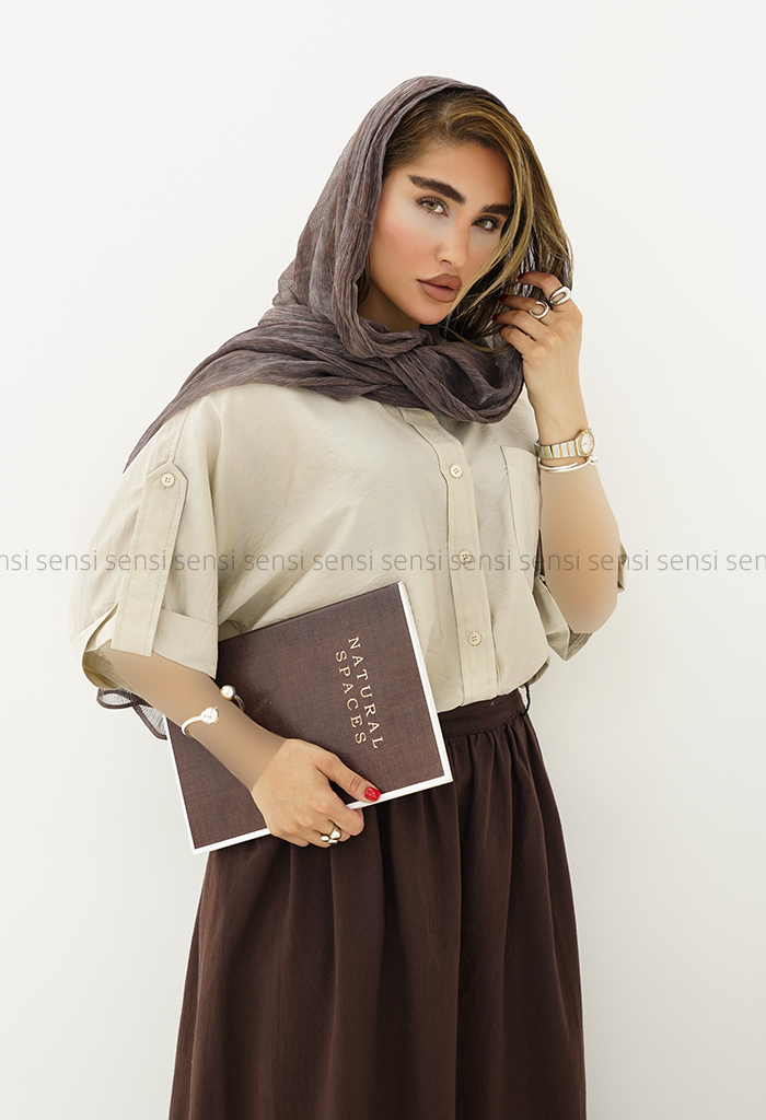 شومیز پری آستین پاکتی کد1006321